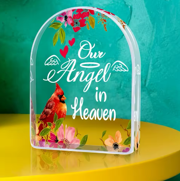 Angel in Heaven Acrylic Memorial Keepsake