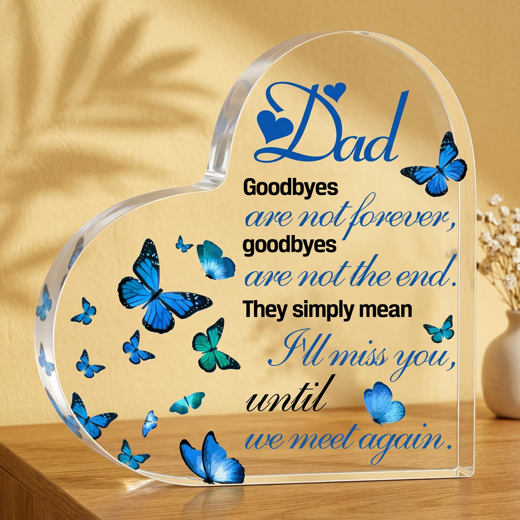 In Loving Memory of Dad Acrylic Keepsake