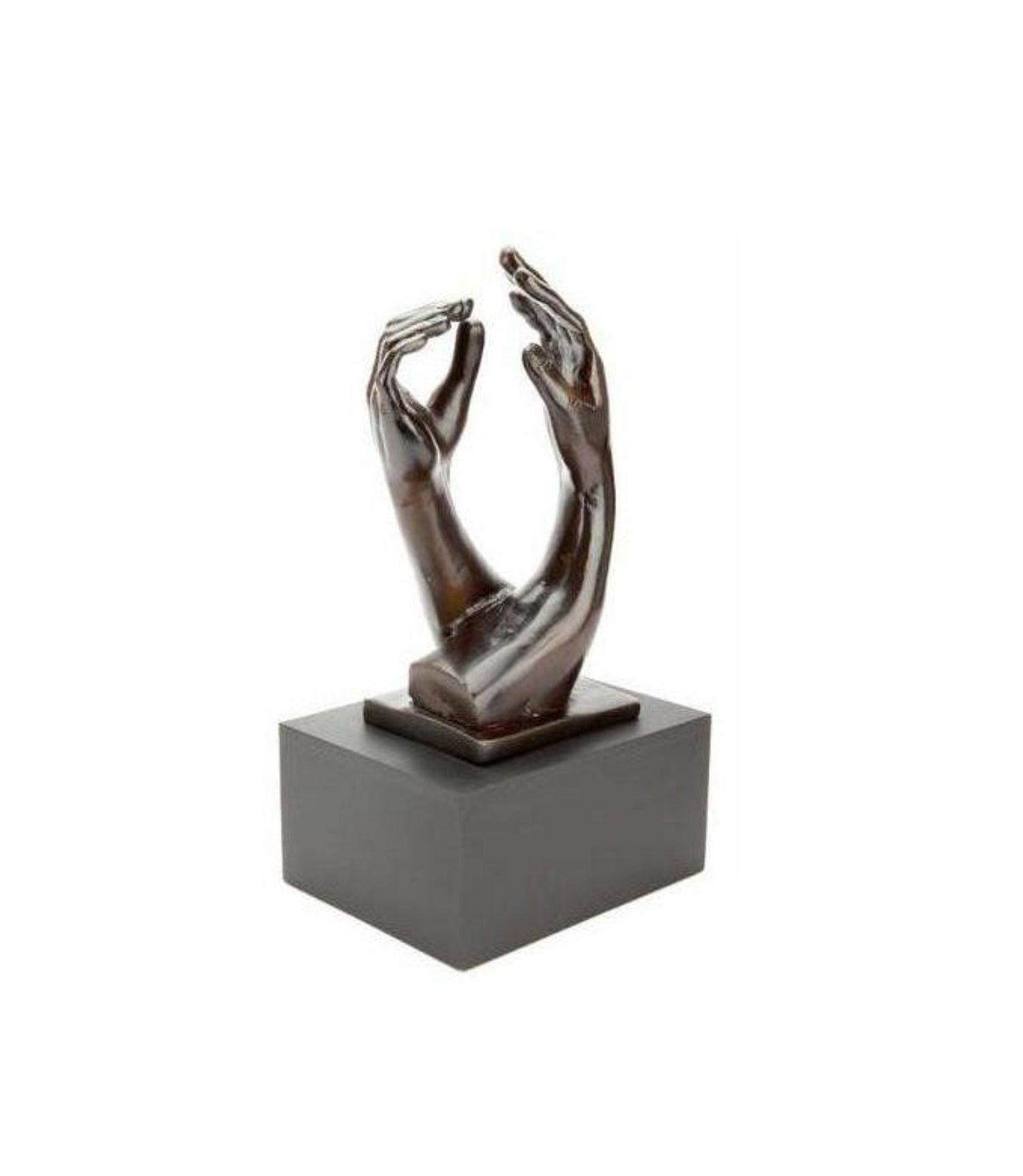 Aluminium Sculpture Cremation Urn – Embracing Hands Design